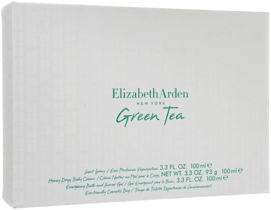 Elizabeth Arden Green Tea - Набор (edp 100 + b/l 100 + s/g 100 + bag)