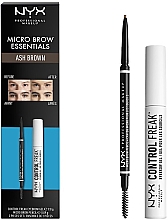 Духи, Парфюмерия, косметика Набор для бровей - NYX Professional Makeup Micro Brow Essentials (pencil/0.09g + gel/9g)