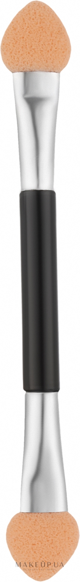 Аплікатори для тіней, двосторонні, SA-12, 8 см., 10 шт., чорні - Silver Style — фото 10шт