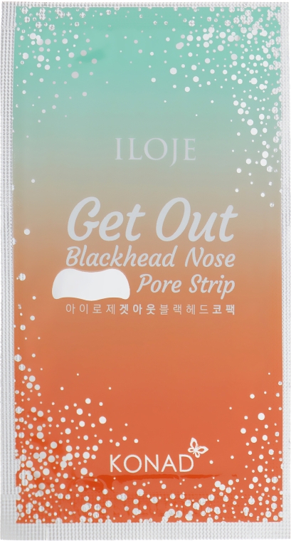 Патчи для носа от чёрных точек - Konad Iloje Get Out Blackhead Nose Pore Strip  — фото N2
