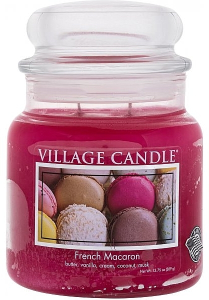 Ароматична свічка у банці - Village Candle French Macaron — фото N1