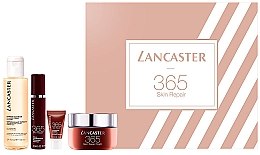 Духи, Парфюмерия, косметика Набор - Lancaster 365 Skin Repair Set (cr/50ml + ser/10ml + ser/3ml + cleanser/100ml)