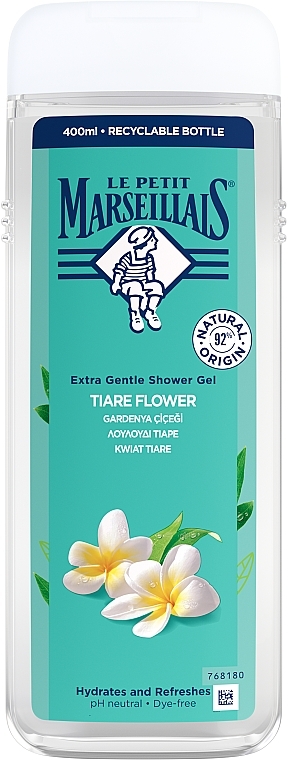 Гель для душу "Квітка Тіаре" - Le Petit Marseillais Extra Gentle Shower Gel Tiare Flower — фото N2