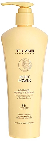 Маска-кондиціонер для росту волосся з пептидами - T-Lab Professional Root Power Re-Growth Peptide Treatment — фото N1