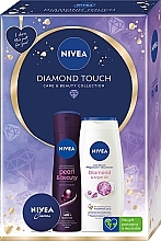 Набор - Nivea Diamond Touch Set (deo/150ml + sh/gel/250ml + b/cr/30ml) — фото N1