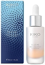 Духи, Парфюмерия, косметика Стойкая жидкая тональная основа - Kiko Milano Blue Me Energizing Effect Foundation