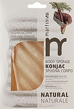 Спонж конняку для тіла, білий - Martini SPA Konjac Body Sponge — фото N2