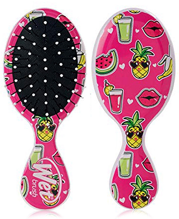 Мініщітка для волосся - Wet Brush Mini Detangler Happy Hair Brush Smiley Pineapple — фото N1