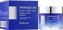 Антивозрастной крем со стволовыми клетками - FarmStay Derma Cube Plant Stem Cell Super Active Cream — фото N2