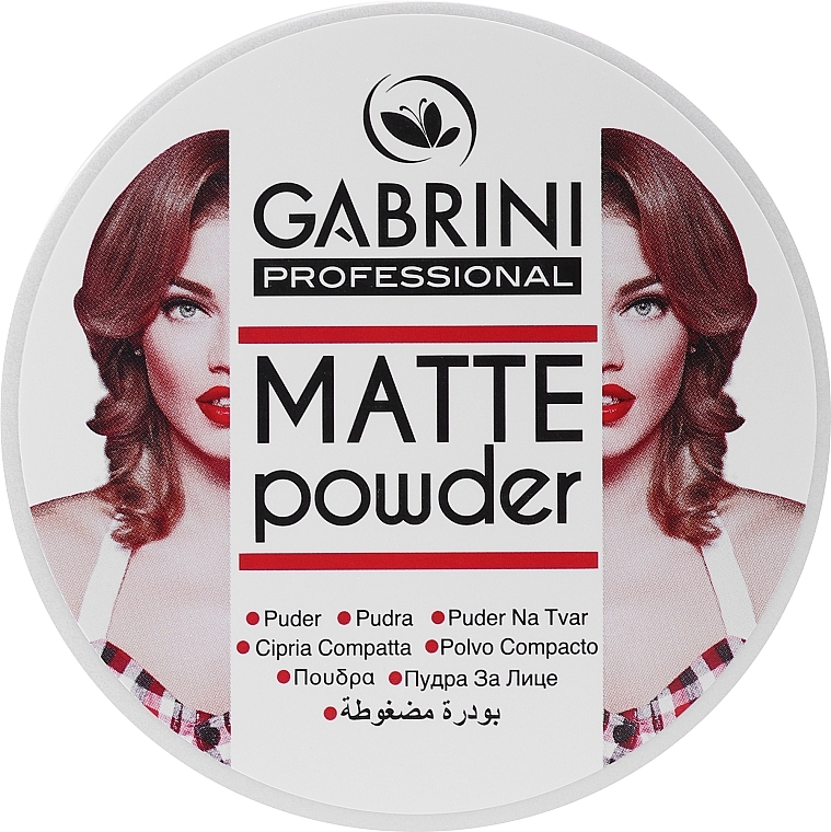 Матова пудра для обличчя  - Gabrini Professional Matte Make Up Powder — фото N2