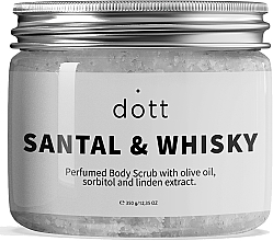 Парфумерія, косметика Парфумований скраб для тіла з олією оливки, сорбітолом та екстрактом липи - Dott Santal & Whisky