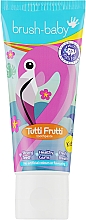 Парфумерія, косметика Дитяча зубна паста "Tutti Frutti", 3-6 років - Brush-Baby Toothpaste