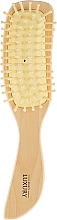 Парфумерія, косметика Масажна щітка для волосся, HB-03-10, дерев'яна вигнута - Beauty LUXURY