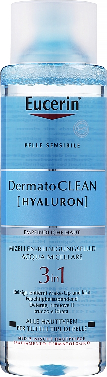 Средство для снятия макияжа 3 в 1 - Eucerin DermatoClean 3 in 1 Micellar Cleansing Fluid — фото N2