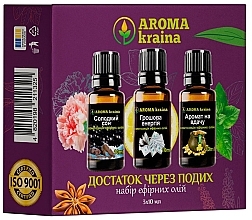 Набір ефірних олій "Достаток через подих" - Aroma Kraina (essential/oil/3x10ml) — фото N1