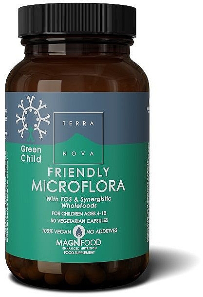 Пищевая добавка для детей от 4 до 12 лет - Terranova Green Child Friendly Microflora — фото N1