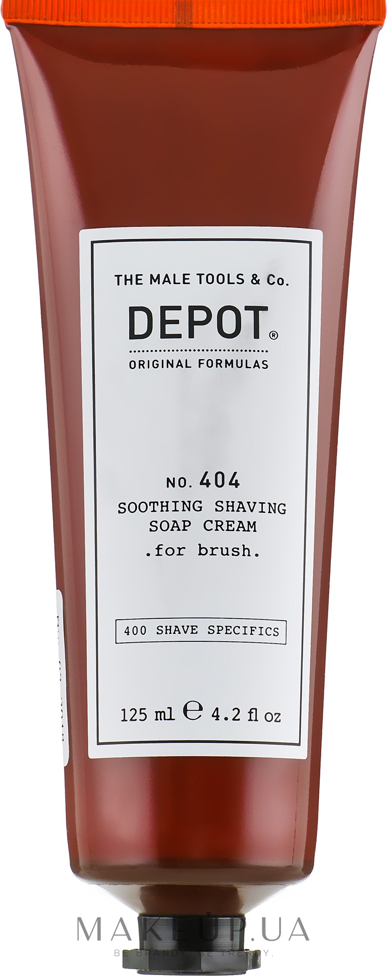 Заспокійливий крем для гоління - Depot Shave Specifics 404 Soothing Shaving Soap Cream — фото 125ml