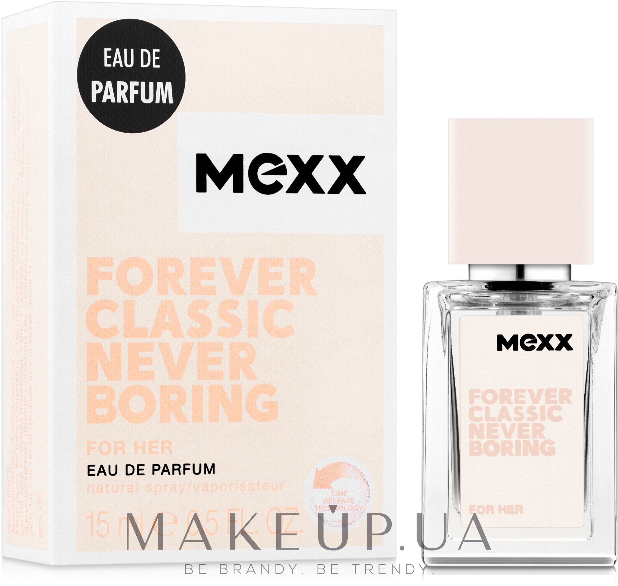 Mexx Forever Classic Never Boring for Her - Парфюмированная вода — фото 15ml