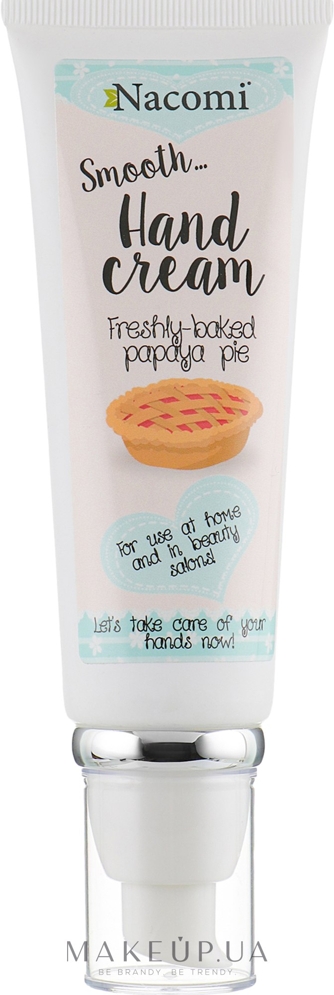 Крем для рук - Nacomi Freshly Baked Papaya Pie Smooth Hand Cream — фото 85ml