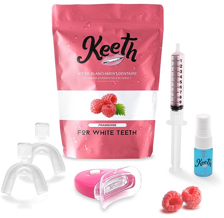 Набор для отбеливания зубов "Малина" - Keeth Raspberry Teeth Whitening Kit — фото N1