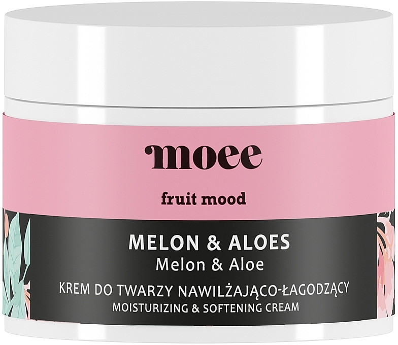 Увлажняющий и успокаивающий крем для лица - Moee Fruit Mood Melon & Aloe — фото N1