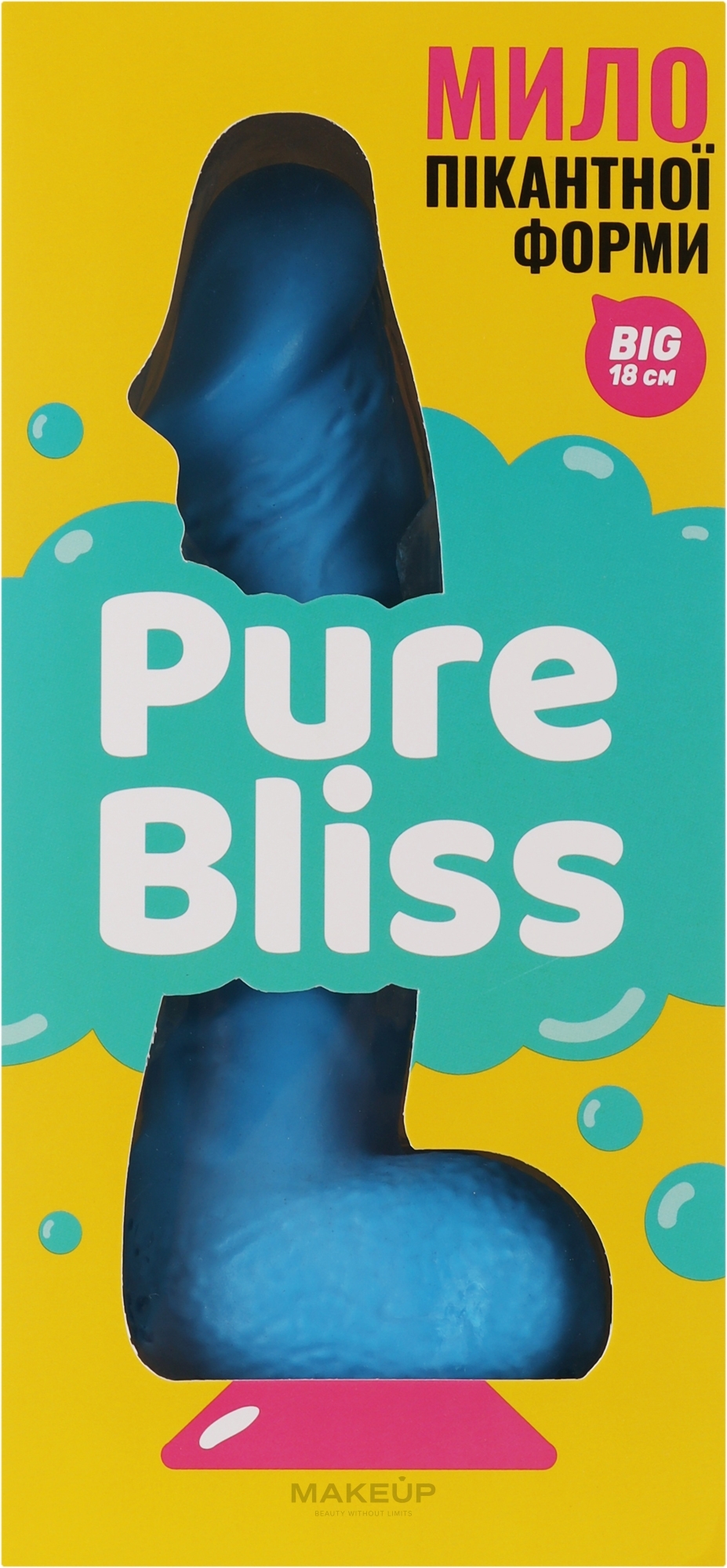 Мило пікантної форми із присоскою, синє - Pure Bliss Big Blue — фото 240g