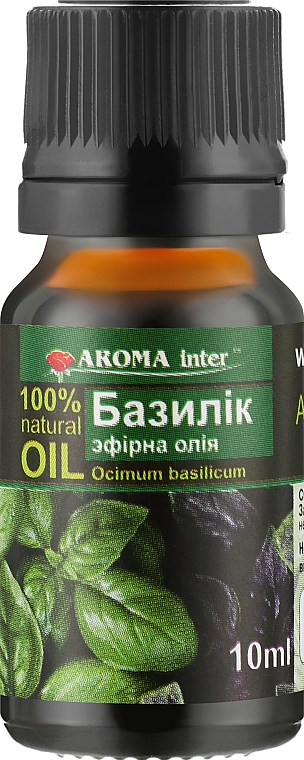 Эфирное масло "Базилик" - Aroma Inter — фото N1