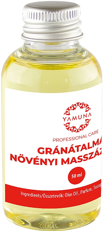 Масло для массажа "Гранат" - Yamuna Pomegranate Plant Based Massage Oil — фото N1