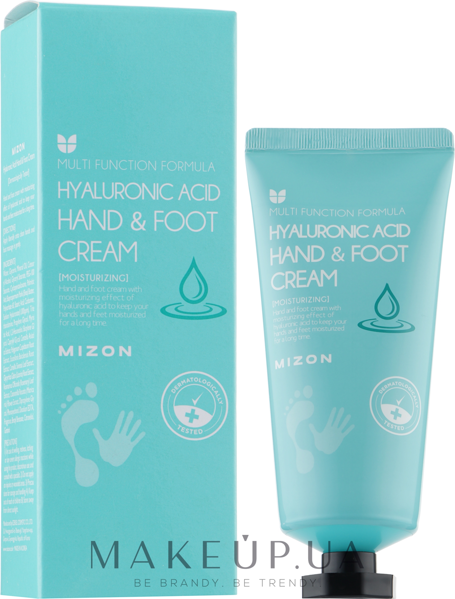 Зволожувальний крем для рук і ніг з гіалуроновою кислотою - Mizon Hand and Foot Cream Hyaluronic Acid — фото 100ml