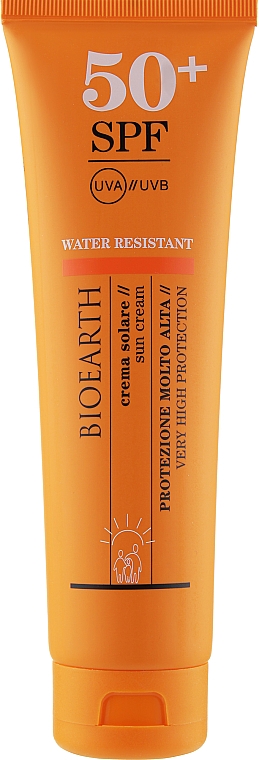 Солнцезащитный, водостойкий крем для тела - Bioearth Sun Cream SPF 50 