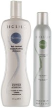 Духи, Парфюмерия, косметика Набор - BioSilk Cleanse and Finish (shm/350ml + spray/250g)