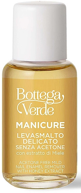 Рідина для зняття лаку з екстрактом меду, без ацетону - Bottega Verde Acetone-Free Nail Enamel Remover — фото N1