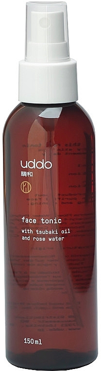 Тонік для обличчя з олією цубакі й трояндовою водою - Uddo Face Tonic With Tsubaki Oil And Rose Water — фото N1