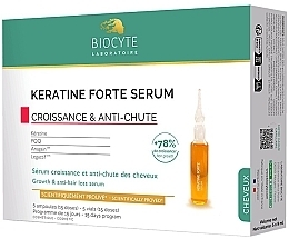 Парфумерія, косметика Сироватка проти випадіння волосся зі стимуляцією росту - Biocyte Keratine Forte Serum Anti-Chute