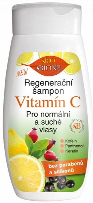 Регенерувальний шампунь для нормального та сухого волосся з вітаміном С - Bione Cosmetics Vitamin C Hair Shampoo — фото N1