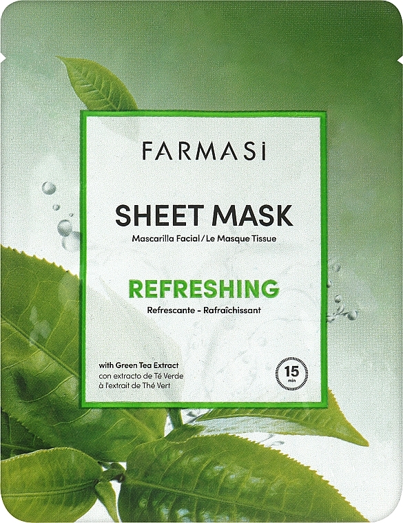 УЦЕНКА Освежающая маска для лица - Farmasi Dr.C.Tuna Sheet Mask Refreshing * — фото N1