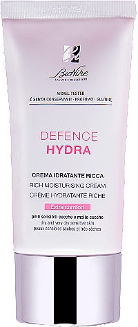 Насичений зволожувальний крем для обличчя - BioNike Defense Hydra Rich Moisturizing Cream — фото N1