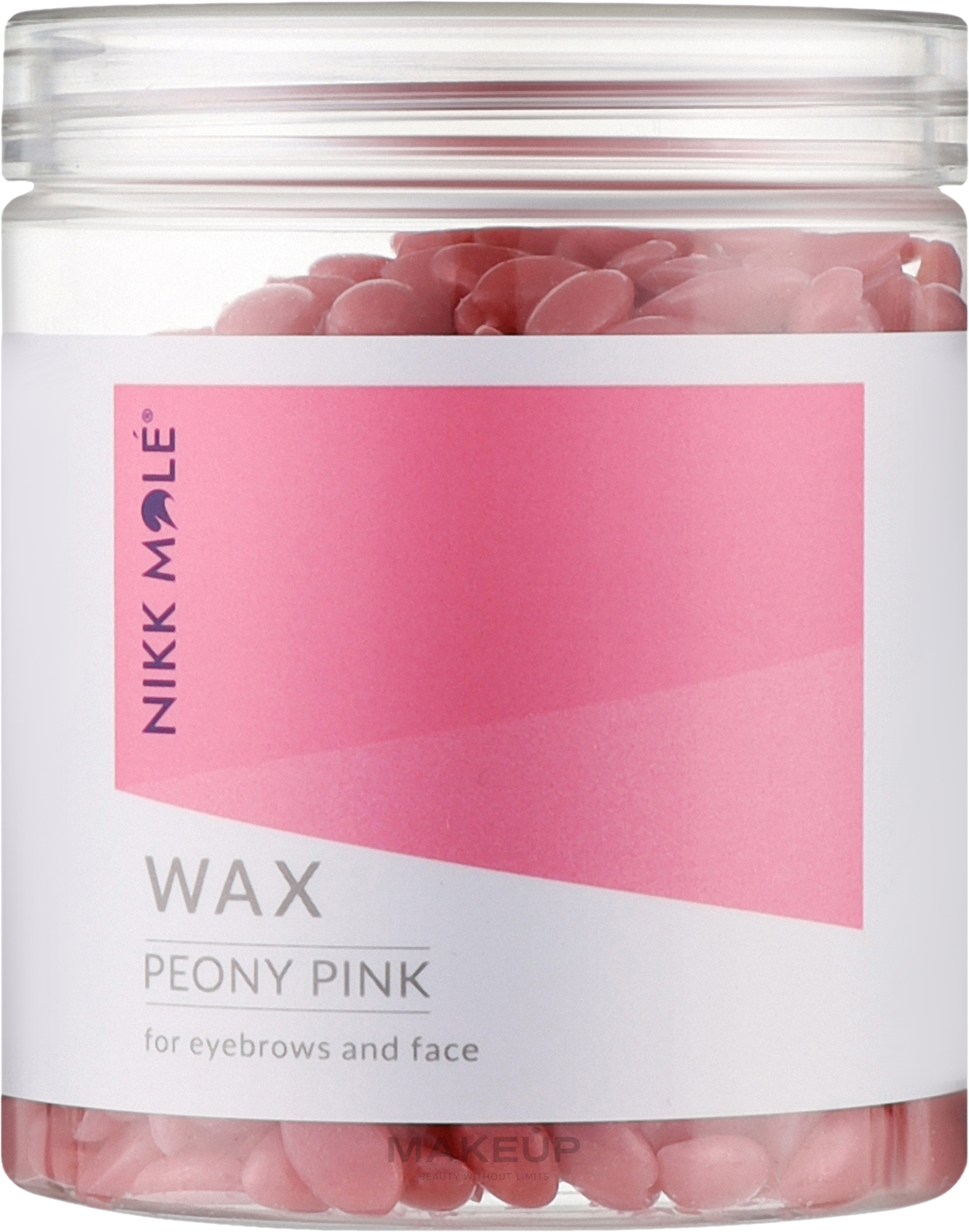 Віск в гранулах для брів і обличчя - Nikk Mole Peony Pink — фото 100g