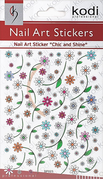 Наклейки для дизайна ногтей - Kodi Professional Nail Art Stickers SP023 — фото N1