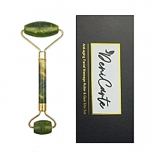 Духи, Парфюмерия, косметика Роллер для массажа лица, зеленый нефрит с золотом - Deni Carte Anti-Aging Facial Massage Roller