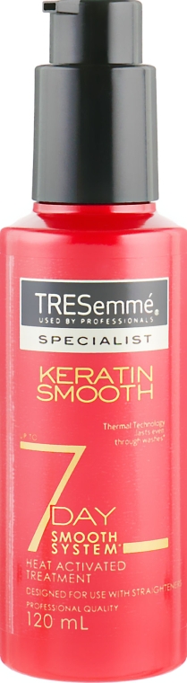 Крем-праймер для волос - Tresemme Hair Treatment Keratin 7 Day Smooth Heat Activa