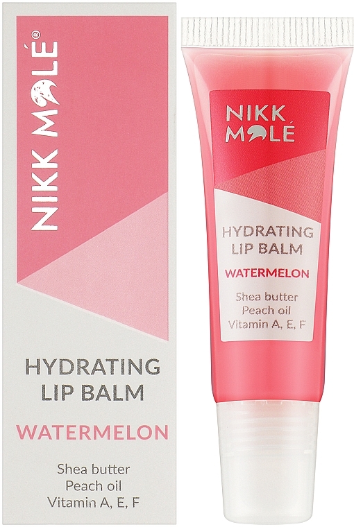 Зволожувальний бальзам для губ з кавуном - Nikk Mole Shining Lip Balm Watermelon — фото N2
