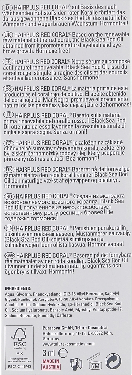 Сироватка для росту вій і брів - Tolure Cosmetics Hairplus Red Coral — фото N4