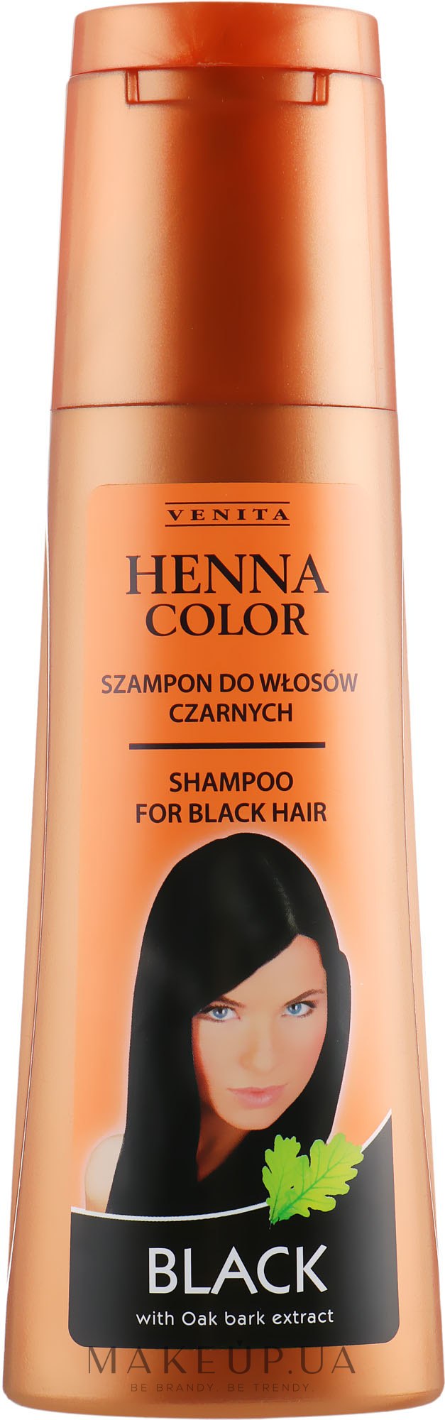 Шампунь для волосся  - Venita Henna Color Black Shampoo — фото 250ml