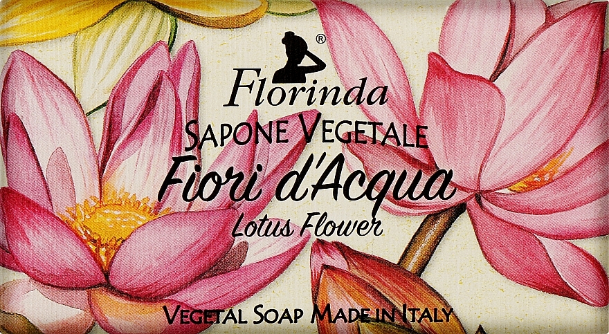 Мыло натуральное "Лотос" - Florinda Red Lotus Flowers Vegetal Soap — фото N1