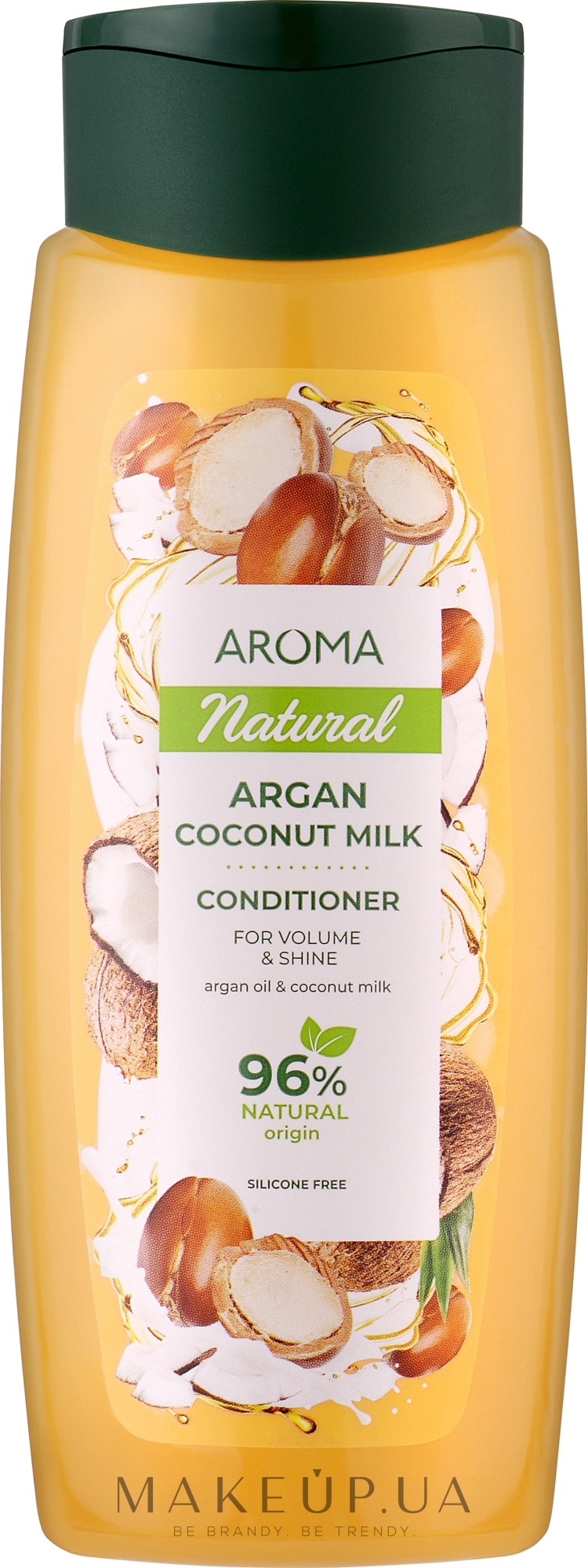 Кондиционер "Аргана и кокосовое молоко" для объема и блеска - Aroma Natural Conditioner, Argan Coconut Milk For Volume & Shine — фото 400ml