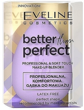 Спонж для макияжа, фиолетовый - Eveline Cosmetics Better Than Perfect Make Up Blender — фото N1