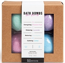 Парфумерія, косметика Бомба для ванн - Idc Institute Bath Bombs Pure Energy (Bath/ 70gr x 4шт)