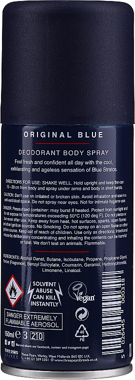 Parfums Bleu Blue Stratos Original Blue - Дезодорант-спрей — фото N2