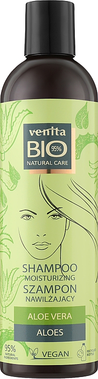 Біошампунь зволожувальний з екстрактом алое - Venita Bio Natural Care Aloe Vera Moisturizing Shampoo — фото N1